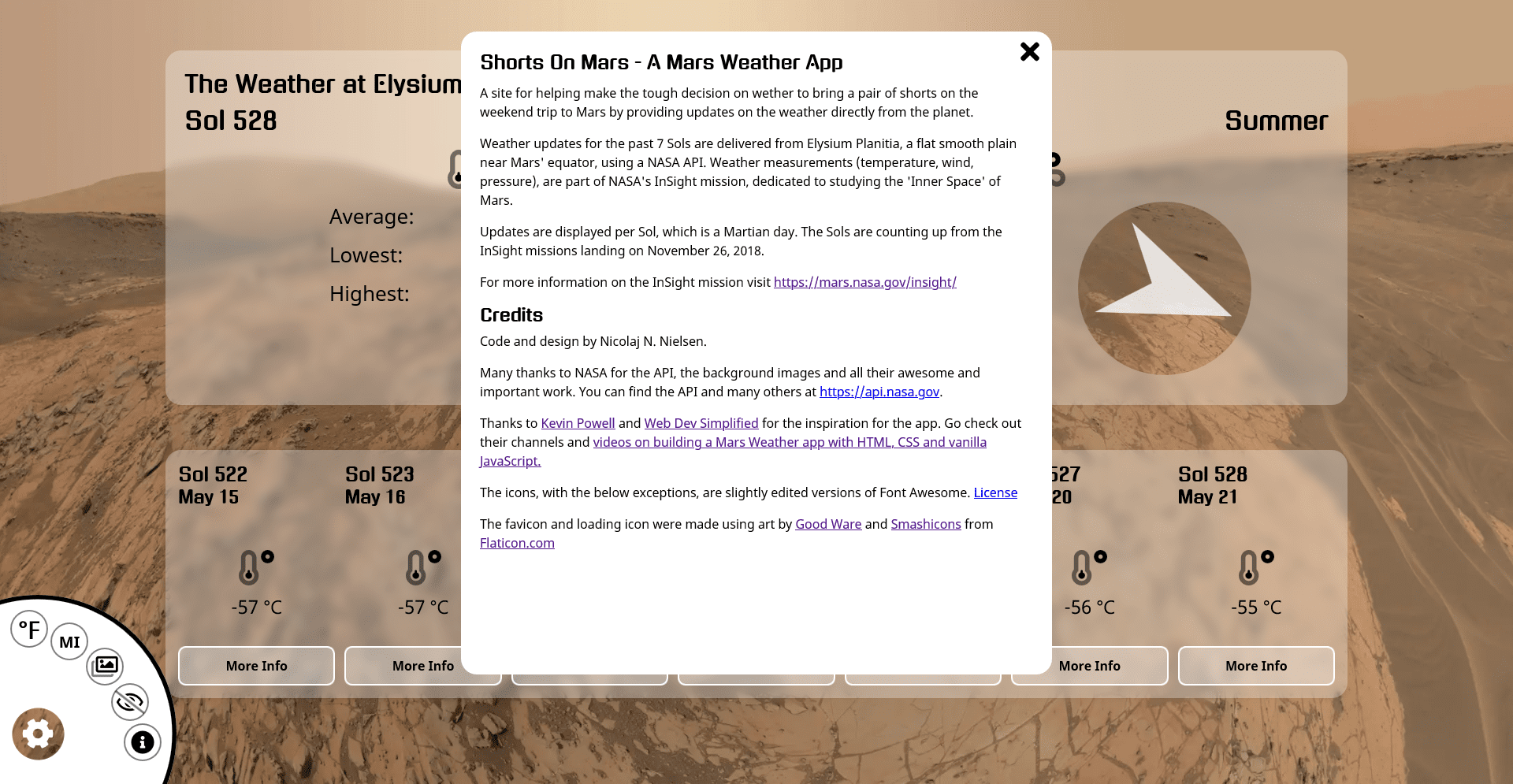 Desktop version with modal and menu open'